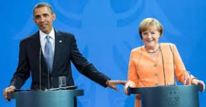 Obama: "I checked the pictures on Angela's smartphone. She has no selfies". - Photo German government